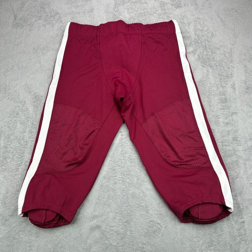 Nike Football Pants Mens XL Maroon White Belted Knee Pads Practice AO4799-612